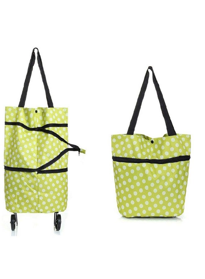 N M Z Foldable Shopping Travel Dual Wheel Waterproof Trolley Bag - Image 1