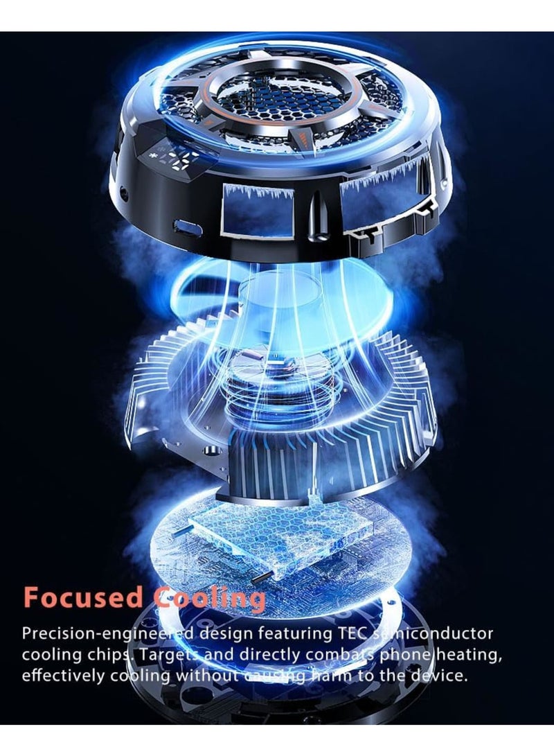 SYOSI Tablet Cooler & iPad Cooler with Temperature Display, TEC Semiconductor Radiator & 3 Gear Cooling Adjustment, Compatible Mag-safe Magnetic Tablet Cooler for iPad/Surface Pro/Samsung Tab/Steam Deck - Image 3