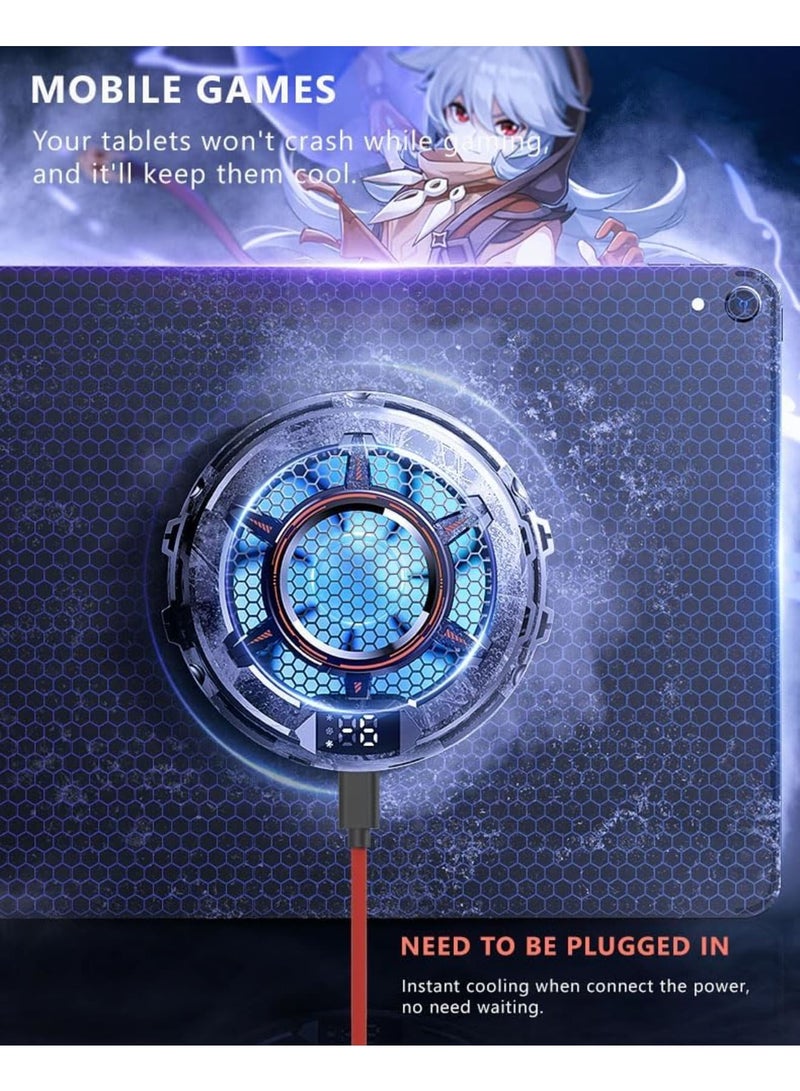 SYOSI Tablet Cooler & iPad Cooler with Temperature Display, TEC Semiconductor Radiator & 3 Gear Cooling Adjustment, Compatible Mag-safe Magnetic Tablet Cooler for iPad/Surface Pro/Samsung Tab/Steam Deck - Image 5