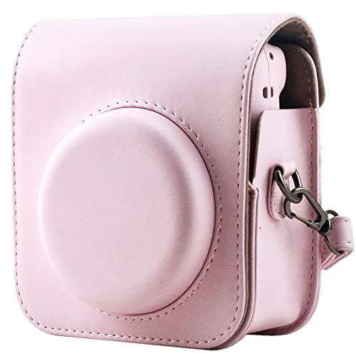 Frankmate Protective Case Compatible with Fujifilm Instax Mini 12 Instant Film Camera with Accessory Pocket and Adjustable Strap (Pink) - Image 2