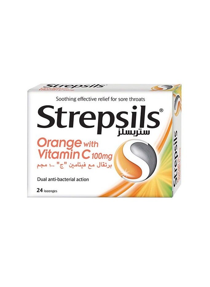 ستربسلز 24 قطعة برتقال مع فيتامين سي