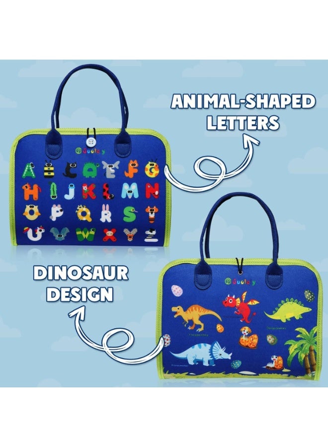 TRASSLE Busy Board Montessori Toy for 3+ Year Old Toddlers - Educational Activity Developing Sensory Board for Fine Basic Dress Motor Skills - Travel Toys for Plane Car, Gift for Boys Girls (Blue) - Image 3