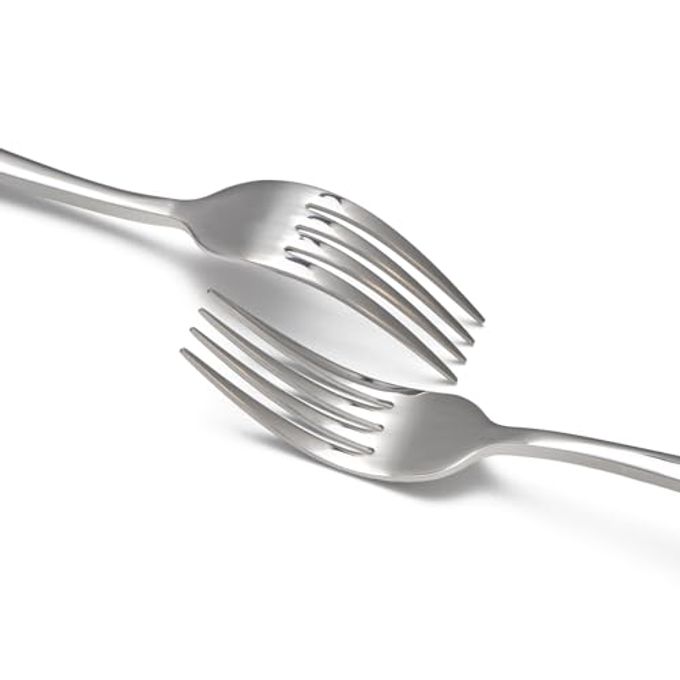 Remoxye 8-Piece Dinner Forks Set, Food Grade Stainless Steel Silverware Fork, Flatware Forks Use for Home, Kitchen, Restaurant, Dishwasher safe 8.1 Inches - Image 3