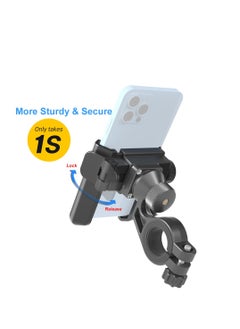 Excefore Bike Phone Mount Holder, Scooter Phone Mount, 360°Rotatable Handlebar Phone Holder, Adjustable Bicycle Motorcycle Scooter Handlebar Phone Clip Accessories, for 3.5"-7.0" Smartphone  - Image 4