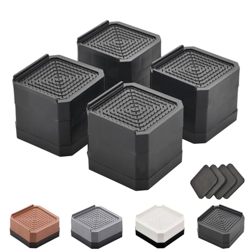 EclatBain Bed Risers Furniture Risers HeavyDuty Rectangular Adjustable Block Lift to 3 inches and 43 inches Desk Sofa Chair Legs Refrigerator Washing Machine Support up to 4000 pounds - Image 1