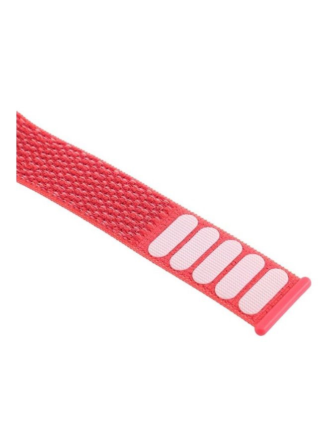NIBEMINENT Simple Fashion Nylon Strap for Apple Watch Series 7/6/SE/5/4/3/2/1 38/40/41mm, with Magic Stick Rose Red - Image 4