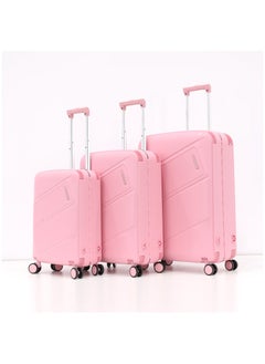 SONADA Hardshell Luggage Trolley Bag 3 Pieces Set,Pink (S-20",M-24",L-28")  - Image 1
