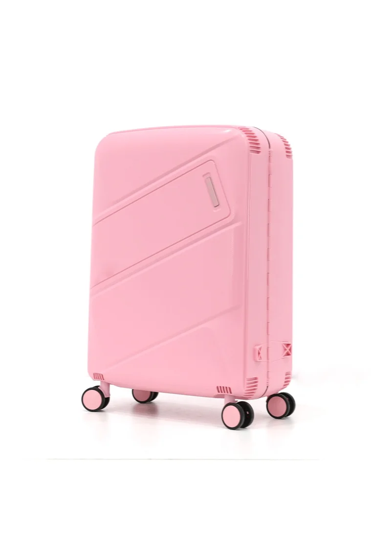 SONADA Hardshell Luggage Trolley Bag 3 Pieces Set,Pink (S-20",M-24",L-28")
