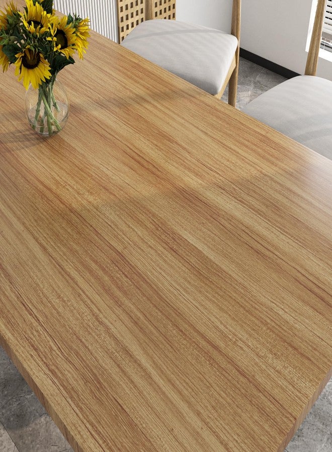 LaCheery Thick Maple Wood Countertop Contact Paper 160 x 36 Inch Extra Wide Peel and Stick Wallpaper Brown Wood Grain Contact Paper Waterproof for Kitchen Bathroom Countertops Self Adhesive Vinyl Wrap - Image 4