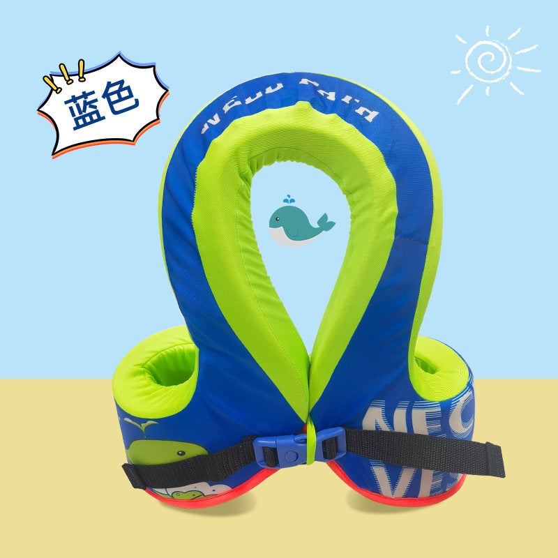 Vipas Kids Life Jacket High Buoyancy Shark Fin Vest Cyan L code 