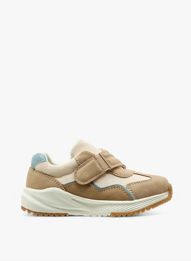 Barefeet Colourblock Sneakers with Hook and Loop Closure