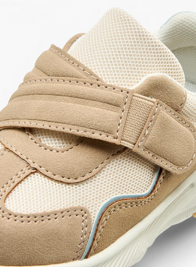 Barefeet Colourblock Sneakers with Hook and Loop Closure