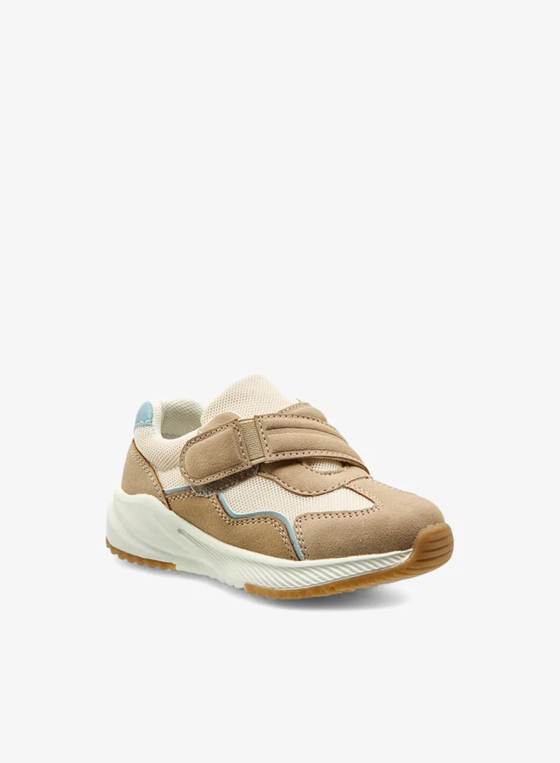 Barefeet Colourblock Sneakers with Hook and Loop Closure