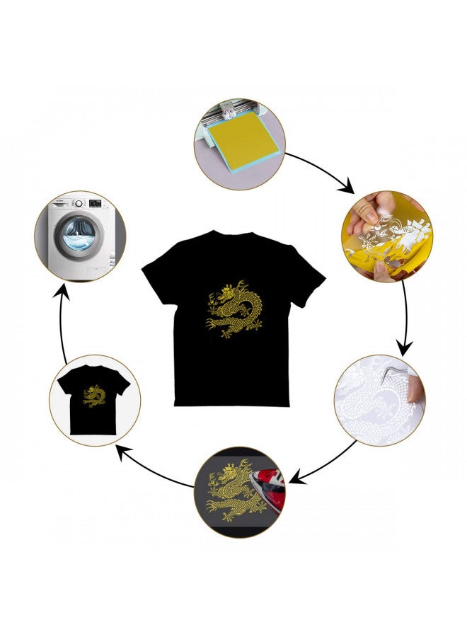 JANDJPACKAGING HTV Heat Transfer Vinyl Bundle - 43 Pack 12" x 10" PU Iron on Vinyl for T-Shirt, 32 Assorted Colors HTV Vinyl for Heat Press Machine - Easy to Cut, Weed & Transfer HTV Vinyl - Image 4
