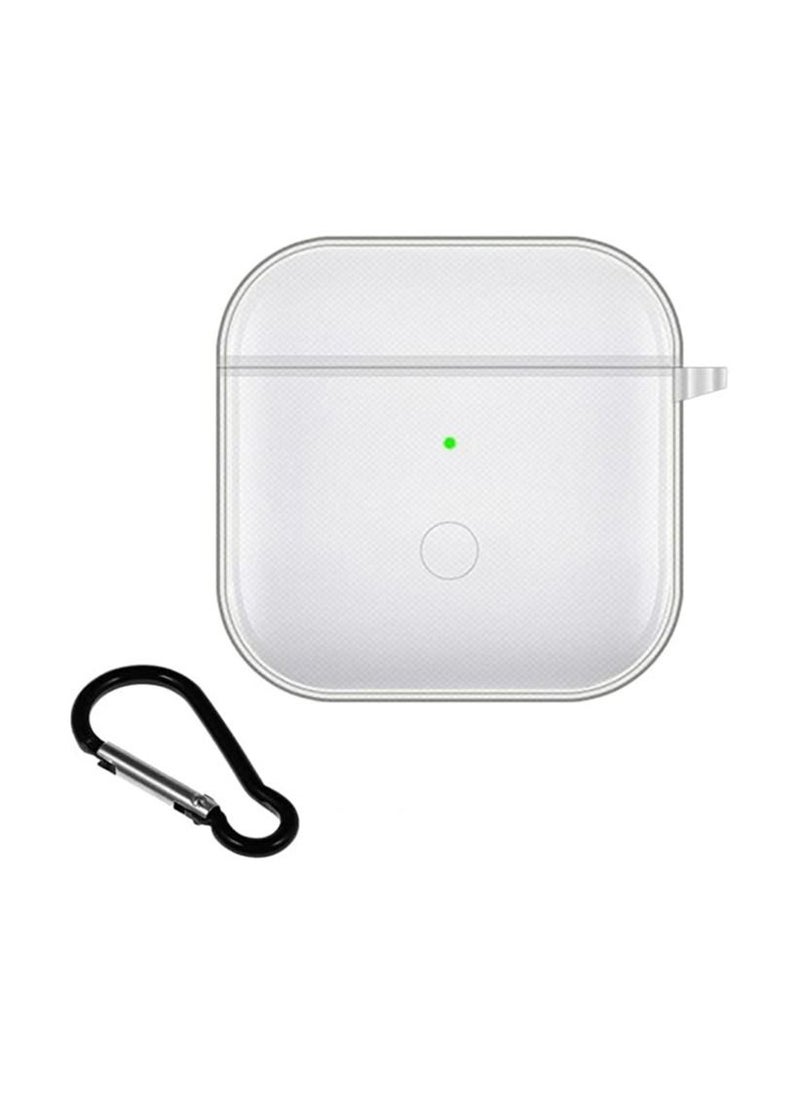 Generic - TPu for Xiaomi Mi Redmi Buds 3 Case Carcsa Silicone Protective Case, for Xiaomi Mi Redmi Buds 3 Portable Charging Case with Carabiner Keychain Anti-Lost (Clear) - Image 1