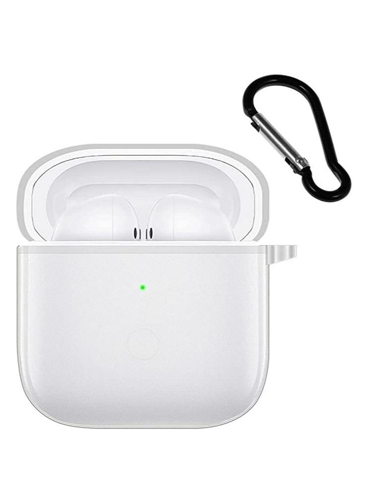 Generic - TPu for Xiaomi Mi Redmi Buds 3 Case Carcsa Silicone Protective Case, for Xiaomi Mi Redmi Buds 3 Portable Charging Case with Carabiner Keychain Anti-Lost (Clear) - Image 1