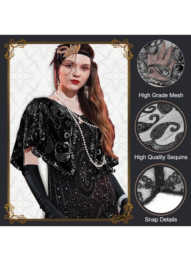PLULON 10 Pieces 1920s Flapper Great Gatsby Accessories Set Fashion Roaring 20's Theme Set with Headband Headpiece - Image 3