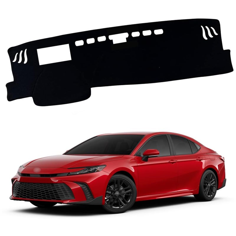 XITER Polyester Dashboard Cover Mat Carpet Dash Nonslip Sun Shade Mat Compatible For Toyota 2025 CAMRYWith HUD