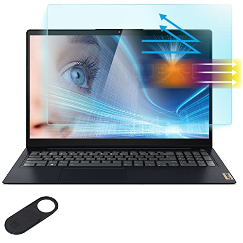 MUBUY-GOL Anti Blue Light Screen Protector for 15.6" Lenovo IdeaPad 1 1i 3 3i 5 5i 15.6, IdeaPad Slim 3 3i 15.6", Yoga 7 7i 15.6, Legion 5 5i 15.6, Thinkpad 15.6, LQQ 15.6 Eye Protection UV Glare Filt