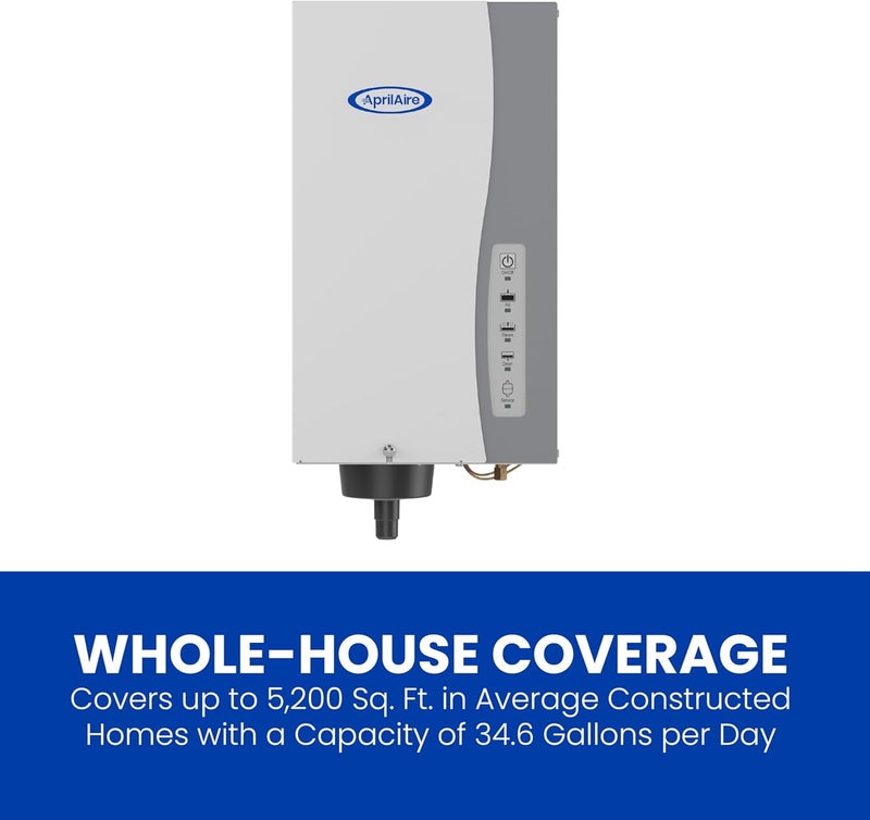 Aprilaire AprilAire 800 WholeHouse Steam Humidifier Automatic Steam Humidifier Large Capacity WholeHouse Humidifier for Homes up to 10300 Sq Ft White  - Image 2