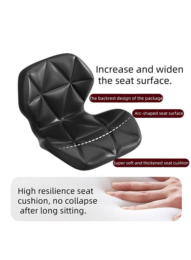 PU الجلد الأصلي كراسي البار المألوفة, مقاعد المقعد, كراسي مكتب الاستقبال على الطراز الأوروبي, الجلد الحديث والبسيط الدوران بار المقاعد, الارتفاع القابل للتعديل مع 360 درجة, سطح مقعد واسع, عالية مقعد بار مقاعد الكرسي (1 قطعة) - Image 5