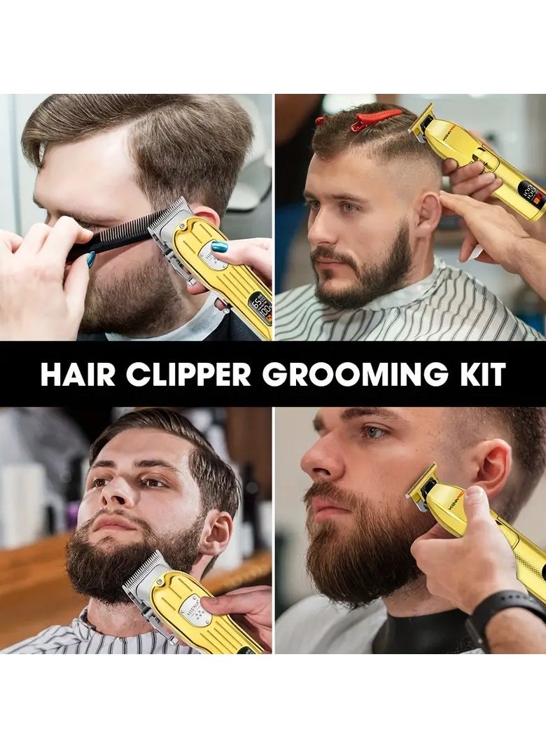 SLIVERS CRIEST 4 in 1 Men's Hair Clipper Trimmer Electric 7 Hair Clipper 2 USB Rechargeable|Shaving|Nose Hair Trim|Craving|Hair Cutting Professional Hair Clippers  - Image 5