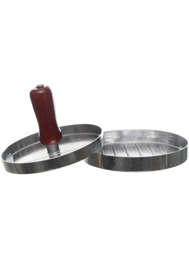 مكبس برجر لحم دواجن فضي/بني 11 بوصة - Image 1