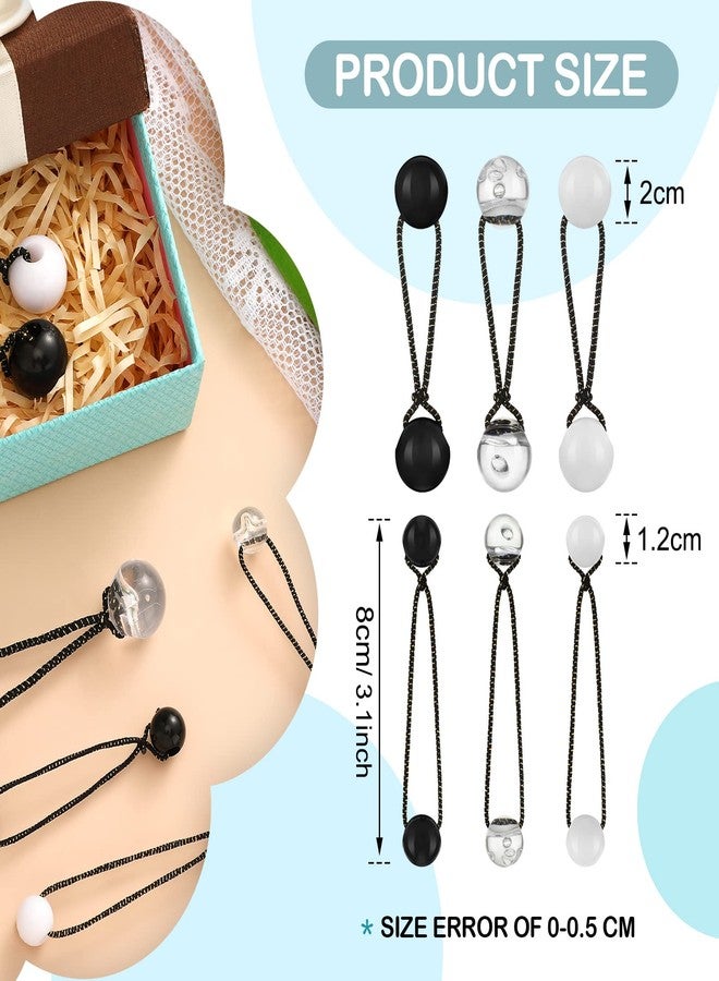 Jutom 24 Pieces Hair Tie Balls 20mm Bubble Ponytail Holders for Girls Double Bead Bubble 80s 90s Hair Balls Tie Elastic Accessories for Baby Toddler(Black and White Series) - Image 2