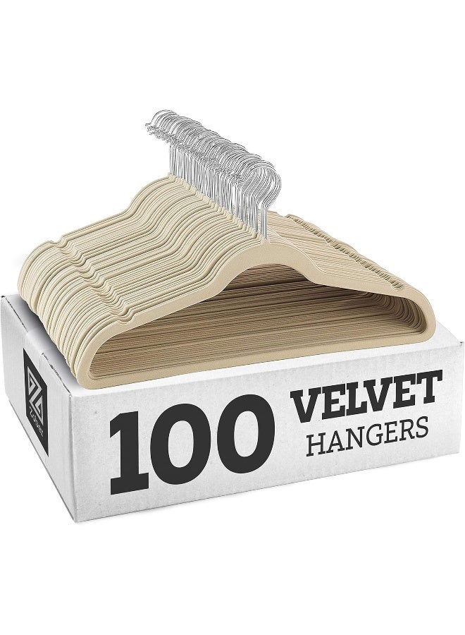 ZOBER Non-Slip Velvet Hangers - Suit Hangers (100-Pack) - Image 4