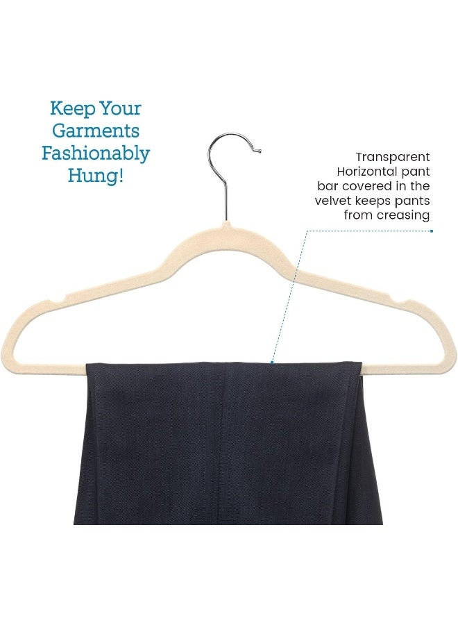 ZOBER Non-Slip Velvet Hangers - Suit Hangers (100-Pack) - Image 2