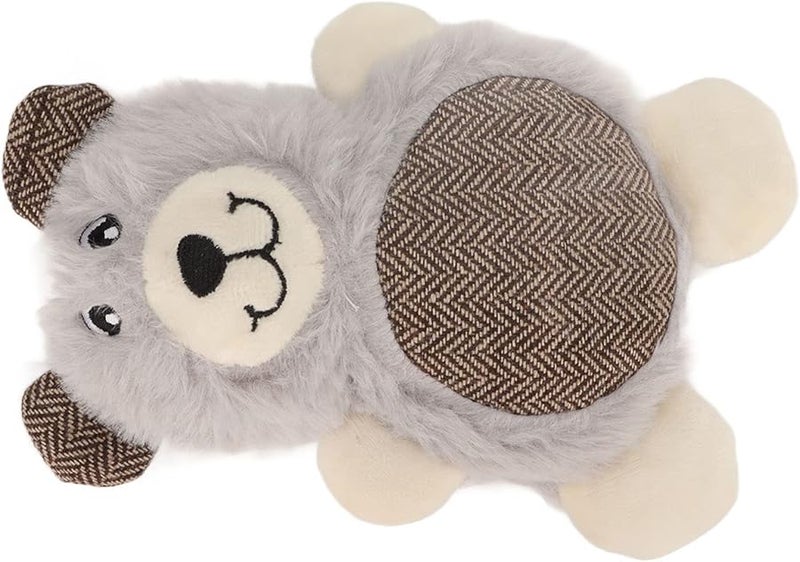 دب رمادي صرير لعبة كلب محشوة لعبة تفاعلية لتنظيف الأسنان لمضغ للكلاب الصغيرة والمتوسطة - Image 3