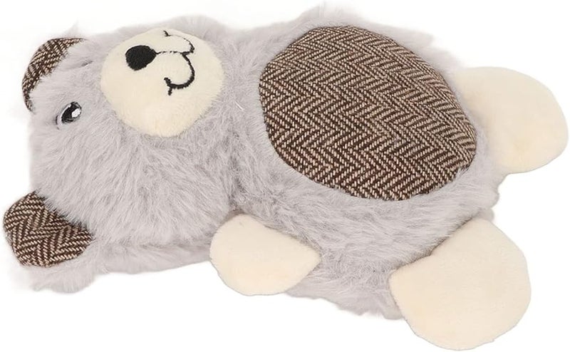 دب رمادي صرير لعبة كلب محشوة لعبة تفاعلية لتنظيف الأسنان لمضغ للكلاب الصغيرة والمتوسطة - Image 2