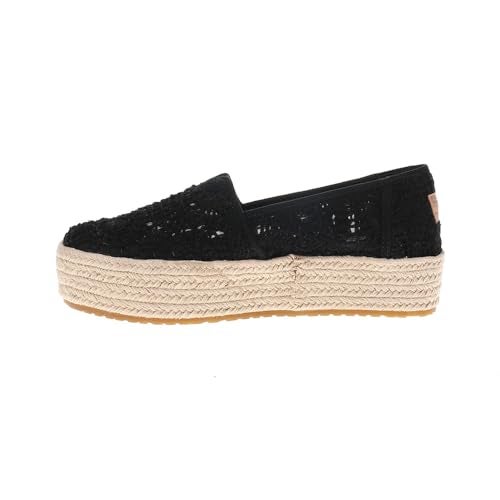 TOMS Womens Valencia Espadrille Slip On Flats Casual - Black - Size 8 B - Image 3
