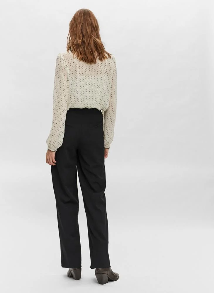 Vero Moda Casual High Waisted Wide Leg Pull On Pants