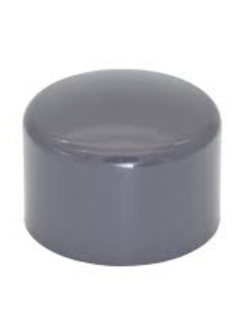 KNP End Cap PVC Pipe Fitting (1 Inch) is designed to cap off the end of a 1-inch PVC pipe.