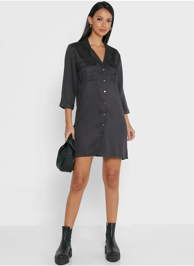 Jacqueline de Yong Pocket Detail Shirt Dress