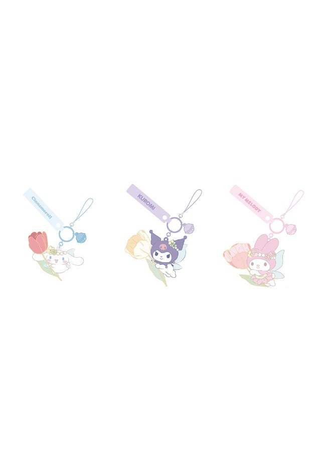 Miniso MINISO Sanrio Characters Flower Fairy Phone Charm Strap – Elegant and Decorative Phone Strap with Sanrio Characters and Fairy-Inspired Design 