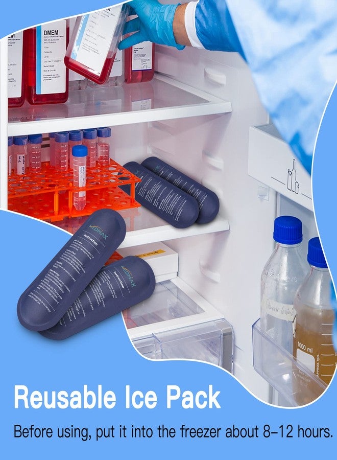 MEDMAX MDMAX Ice Packs for Insulin Travel Case, Reusable TSA Approved Insulin Cooler Ice Packs for Insulated Travel Medical Diabetic Supplies Storage Organizer Bag (4 Pack) - Image 3
