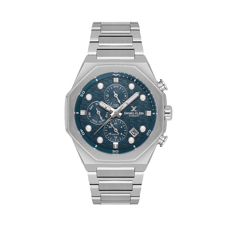 DANIEL KLEIN Exclusive Silver Stainless Steel Watch for Men DK.1.14217-4 - Image 1