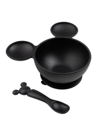 Bumkins Disney Baby Bowl, Silicone Feeding Set with Suction for Baby and Toddler, Includes Spoon, First Feeding Set, Essentials for Baby Led Weaning, Babies Eating 4 Months Up, Mickey Mouse Black - pzsku/ZDC6AD983E4A26CFA45AFZ/45/_/1737031278/60a81abe-894c-4264-94fe-2e3f60b78b35
