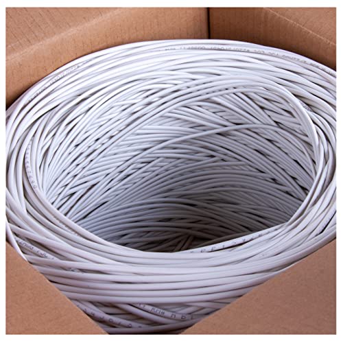 FiveStarCable 22-2 1000 Ft. Alarm Wire 22AWG 2 Conductors 22/2 22-2 Security Cable Alarm Bulk Cable for Efficient Power and Signal Transmission White - Image 3