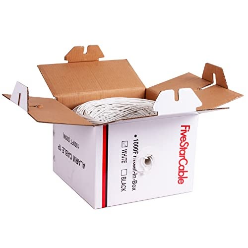 FiveStarCable 22-2 1000 Ft. Alarm Wire 22AWG 2 Conductors 22/2 22-2 Security Cable Alarm Bulk Cable for Efficient Power and Signal Transmission White - Image 5