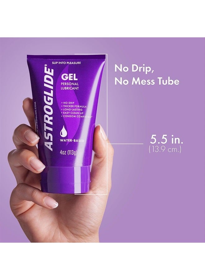 ASTROGLIDE Gel, Water-Based Lubricant for Couples, Men and Women - 4 oz, Pack of 3 - Image 2