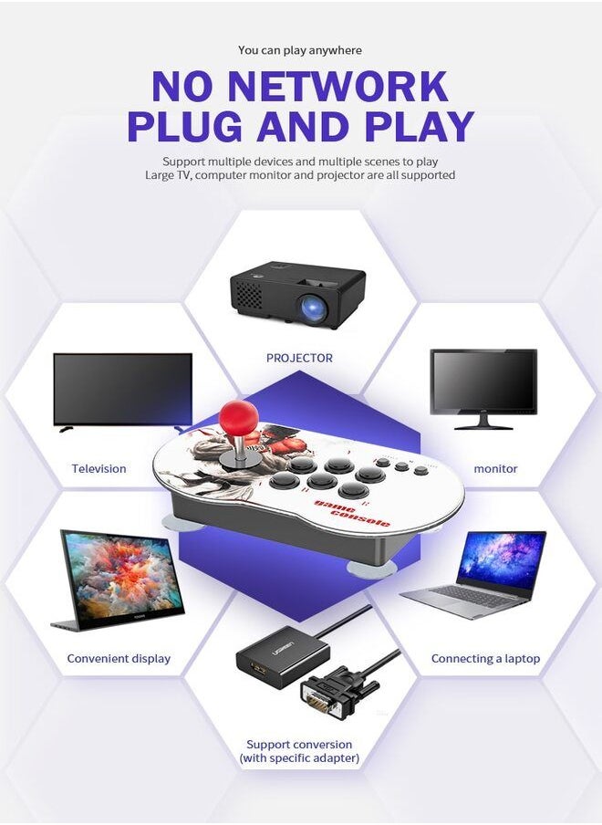 DETREND - Arcade Games Controllers Retro Arcade 10000 Games TV Game Console Joystick Games For PC TV Projector Nintendo PS1 - Image 1