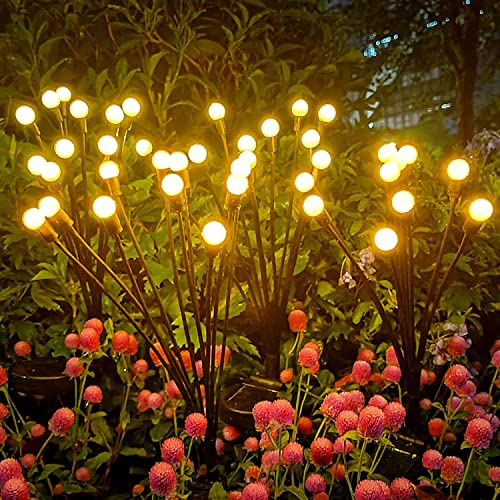 Epyz Solar Light Outdoor Waterproof Firefly Lights,Solar Garden Decorative Lights 2 Lighting Mode [ 6 LED, Warm Yellow, Pack of 2 ] - Image 3