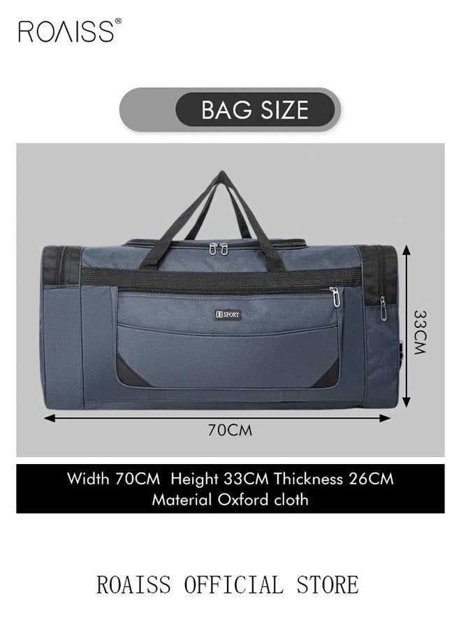 roaiss Large Capacity Gym Shoulder Bags Outdoor Sports Handbag Portable Clothing Storage Bag Can Be Folded for Short Long Trips - Image 5