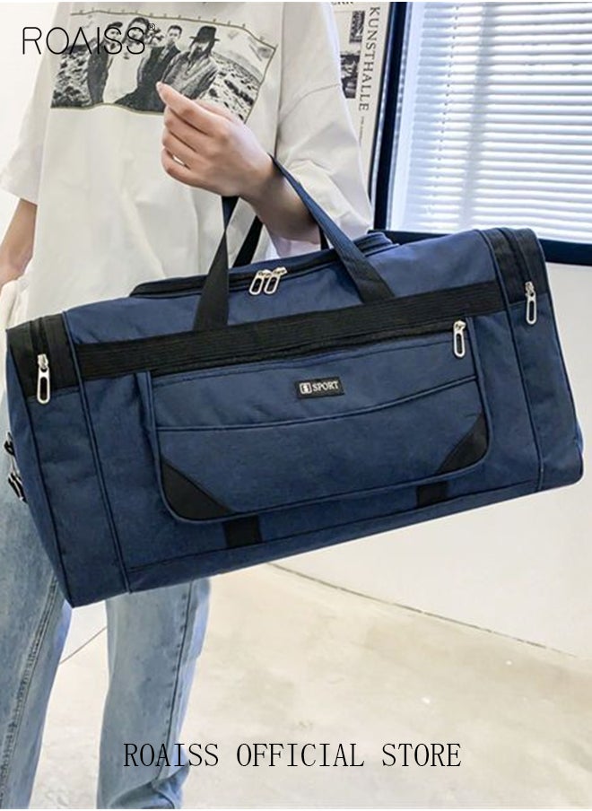 roaiss - Large Capacity Gym Shoulder Bags Outdoor Sports Handbag Portable Clothing Storage Bag Can Be Folded for Short Long Trips - Image 1