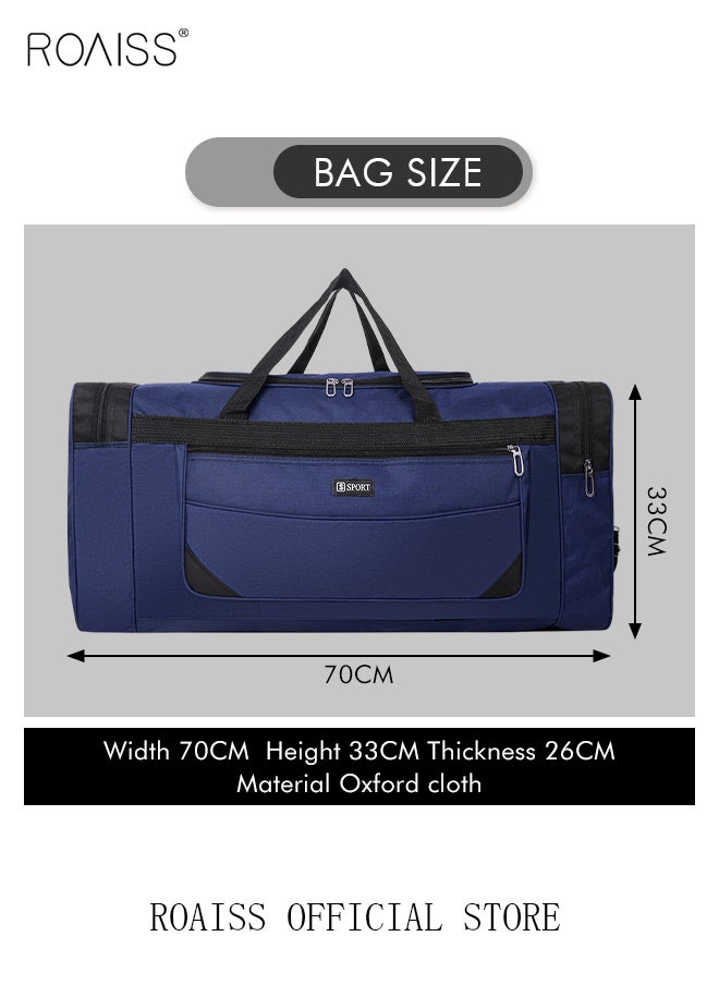 roaiss - Large Capacity Gym Shoulder Bags Outdoor Sports Handbag Portable Clothing Storage Bag Can Be Folded for Short Long Trips - Image 1