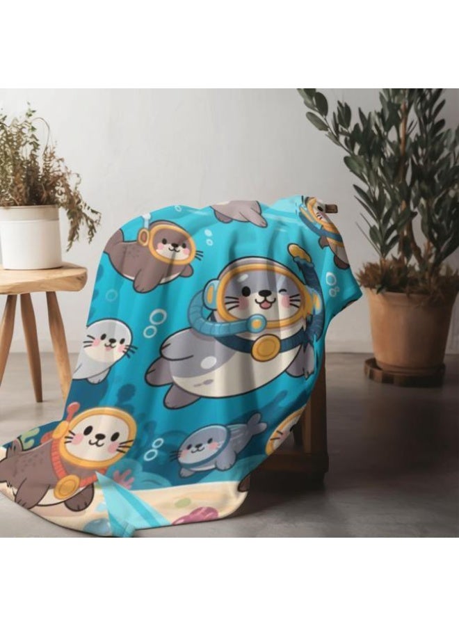 عام بطانية رقيقة من الفانيلا الكرتونية للأطفال والرضع (دافئة ومريحة، ومناسبة للنوم والألعاب) 70 سم * 100 سم - Image 4