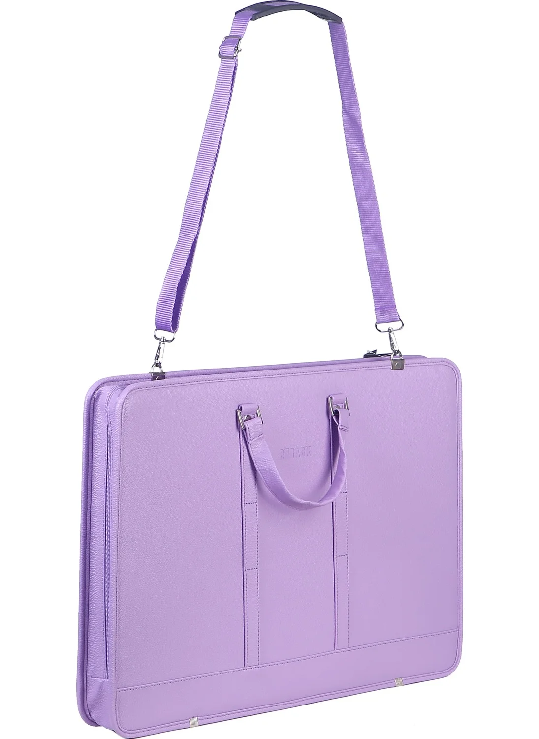 Hobi Market Art Leather Bellows Project Art Bag 40X55 Cm. Pastel Lilac